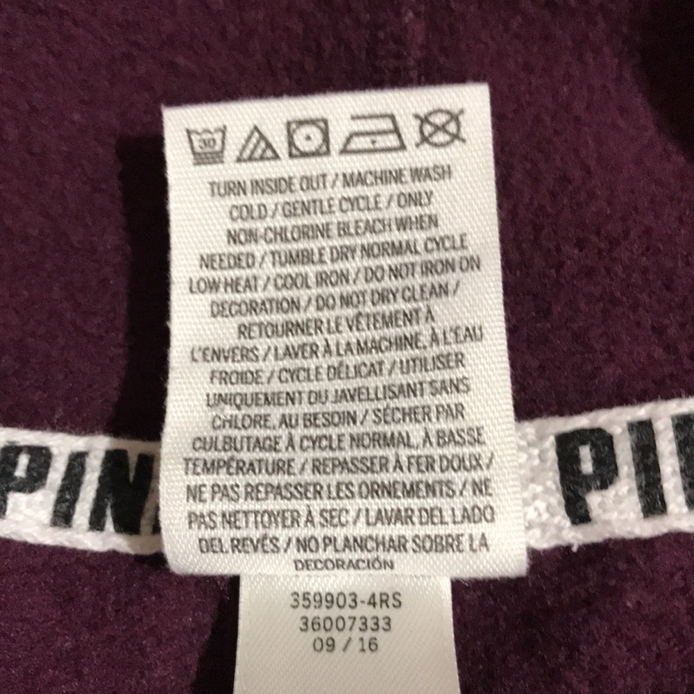 PINK by VS pullover hoodie size S/P - Picture 7 of 7